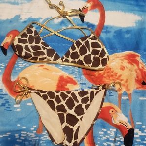 BNWT GUESS Girffe Bikini